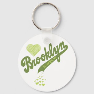 Älska för Brooklyn 2 Keychain Nyckelring