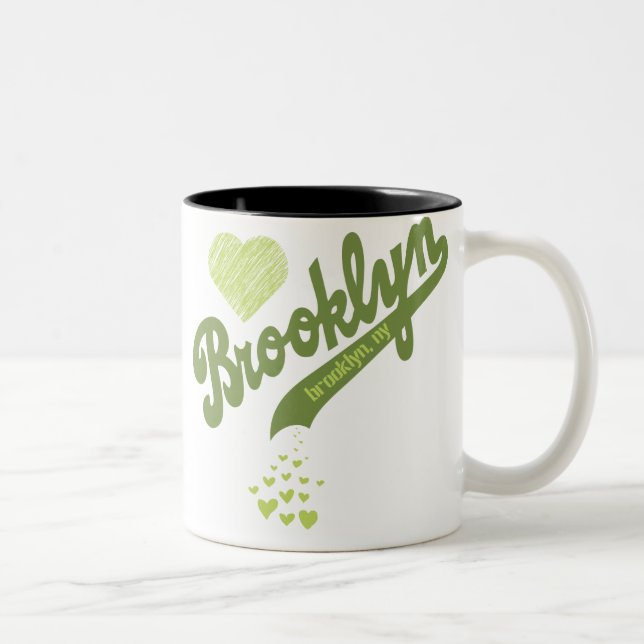 Älska för den Brooklyn 2 muggen Två-Tonad Mugg (Höger)