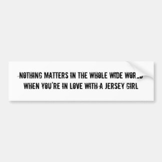 Älska för en Jersey flicka Bildekal