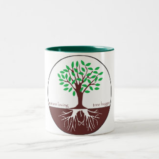 Älska för natur som är tree hugger Två-Tonad mugg