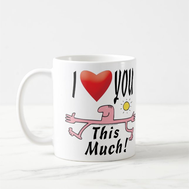 Älska för raddor kaffemugg (Vänster)