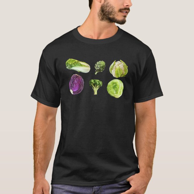 Älska Grönsaker Gröna Grönsaker Söt Hälsosam Salla T Shirt (Framsida)