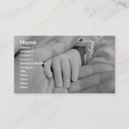 Älska händerbarnomsorgvisitkorten visitkort