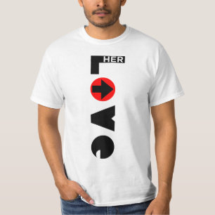 Älska henne kopplar ihop manar T-tröja T Shirt