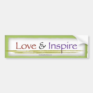 "Älska & inspirera" bildekalet Bildekal