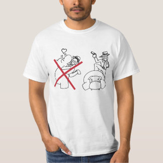 Älska inte flodhästen t-shirt