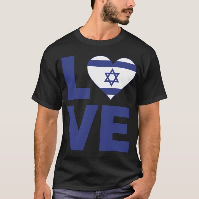Älska Israel vän T Shirt (Framsida)