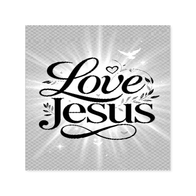 Älska Jesus Självfärgande Stämpel (Design)