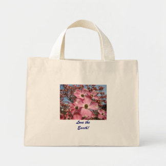 Älska Jorden! Tote bags Rosa Dogwood Blommor Mini Tygkasse