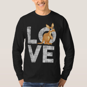 Älska Känguru Australien Djurskötare Safari Djur T Shirt