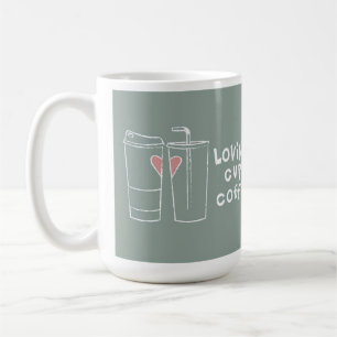 Älska koppkaffe kaffemugg