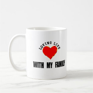 Älska liv med min familj kaffemugg
