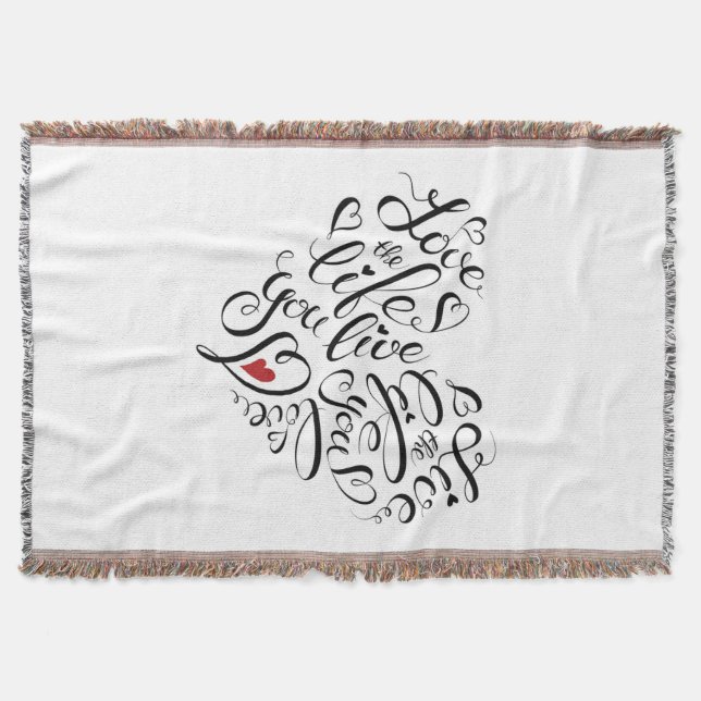 Älska livet dig direkt mysfilt (Framsidan)