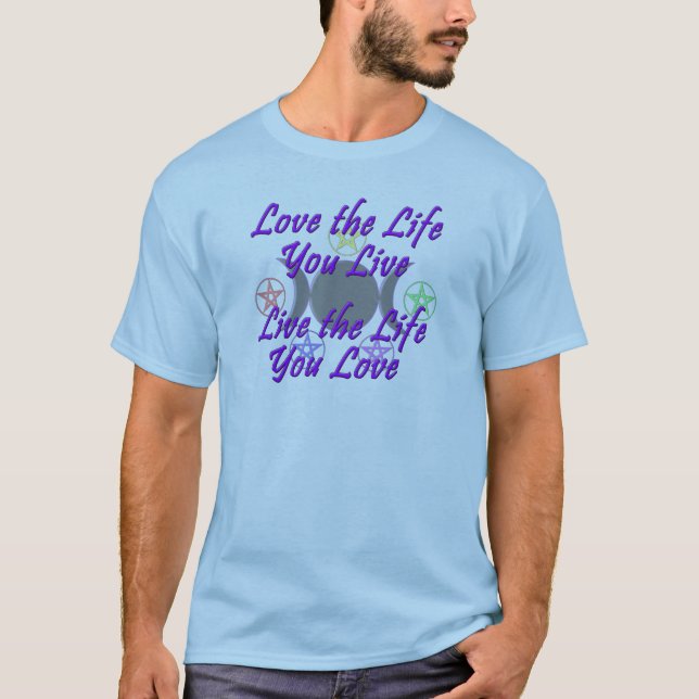 Älska livet dig direkt tee shirt (Framsida)