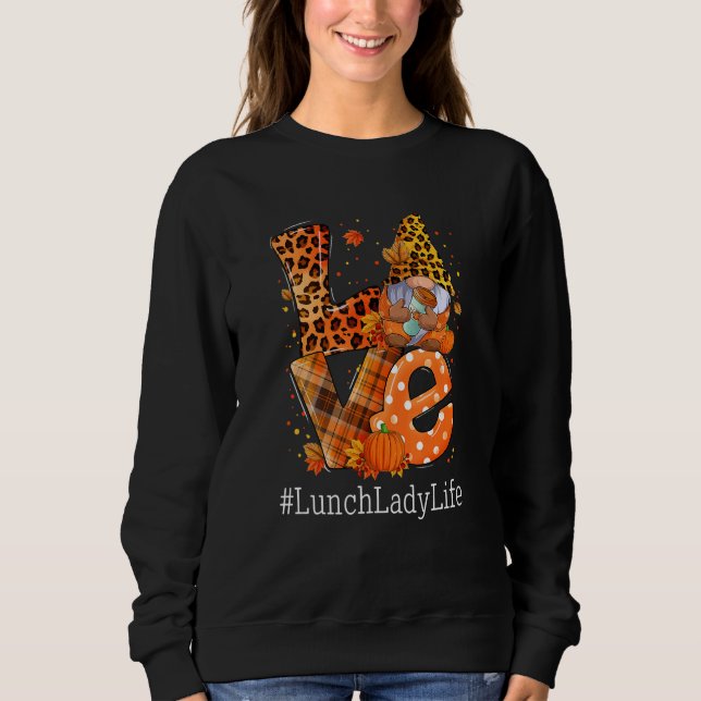 ÄLSKA Lunchdam Liv Tomte Leopard Pumpa Höst Tr T Shirt (Framsida)