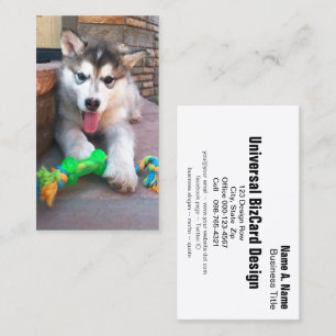 Alska Malamute Photo Professionell Visitkort