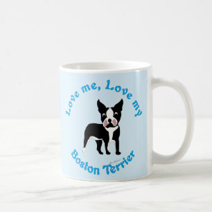 Älska mig, älska min Boston Terrier Kaffemugg