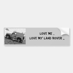 Älska mig. Älska mitt Land Rover… Bildekal