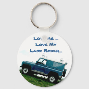 Älska mig… kärlek min Land Rover… nyckelring