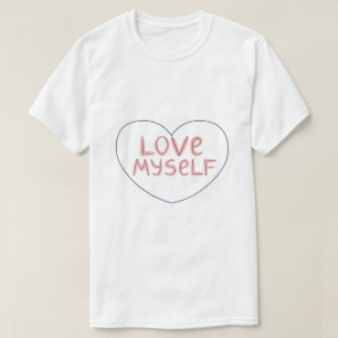 Älska Mig Själv – Typsnitt för Självkärlek T Shirt