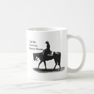 Älska min amerikan inkvarterar hästmuggen kaffemugg