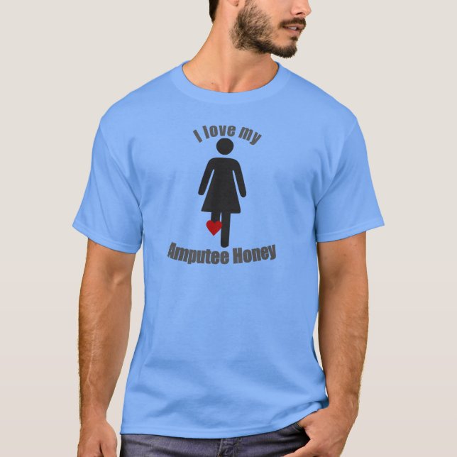 Älska min Amputeehonung Tee Shirt (Framsida)