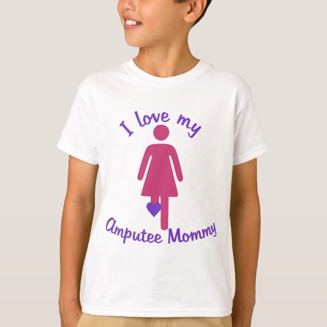 Älska min Amputeemammor Tee Shirt (Framsida)