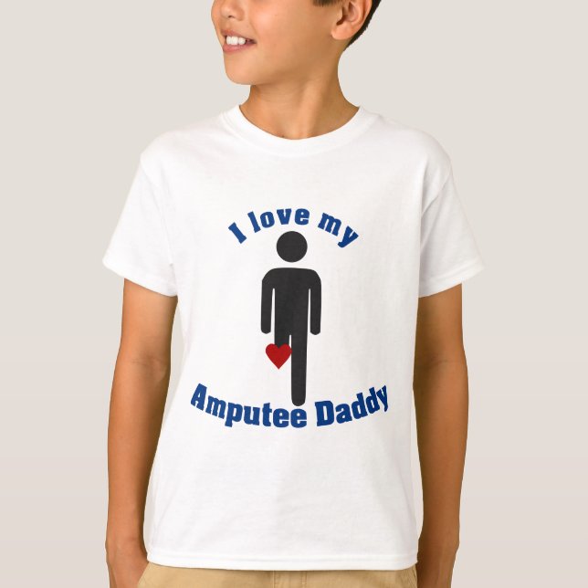 Älska min Amputeepappa T Shirt (Framsida)