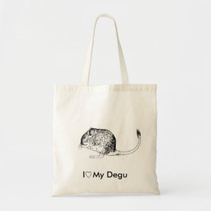 Älska min Degu - toto Tygkasse