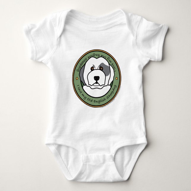 Älska min gammala engelska Sheepdog Tee Shirt (Framsida)
