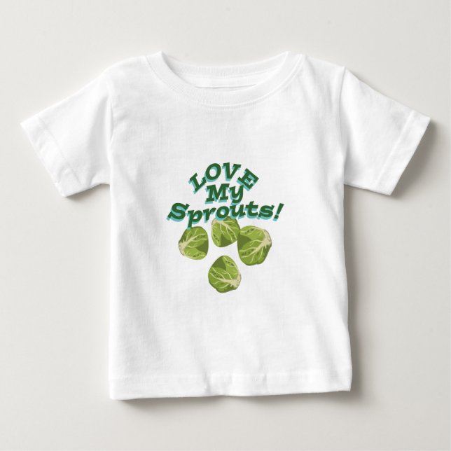 Älska min groddar tee shirt (Framsida)