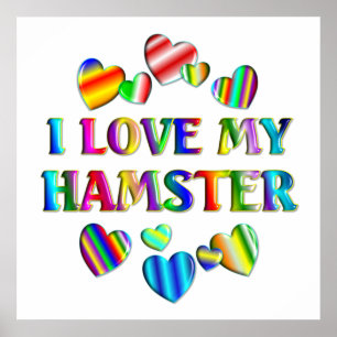 Älska min Hamsteraffisch Poster
