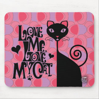 Älska min kattmousepad musmatta