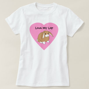 Älska min Lop-kaninskjorta T-shirt