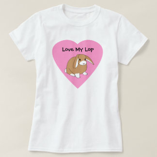 Älska min Lop-kaninskjorta T-shirt