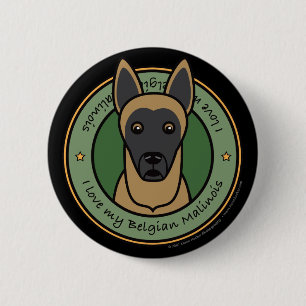 Älska min Malinois Knapp