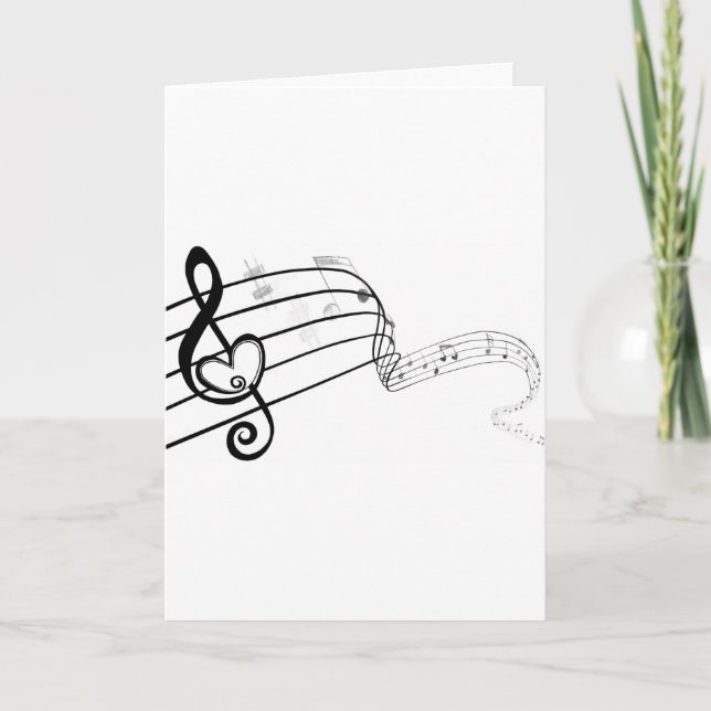 Älska min musik kort (Framsida)