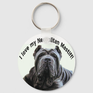 älska min Neopolitan Mastiffkeychain Nyckelring
