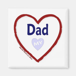 Älska min pappa magnet
