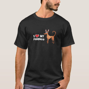 Älska min podencot-skjorta tee shirt