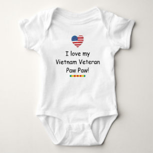 Älska min ranka för den Vietnam veteranpawPawen Tee Shirt
