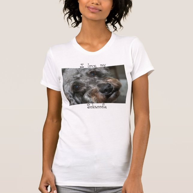 Älska min Schnoodle skjorta Tröja (Framsida)