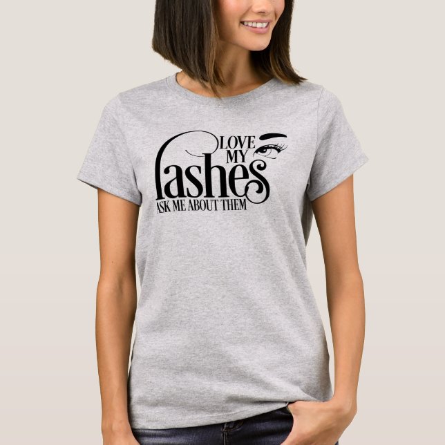 Älska min snärtFlowy T-tröja T-shirt (Framsida)