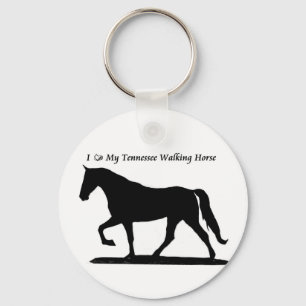 Älska min Tennessee som går hästen Keychain Nyckelring