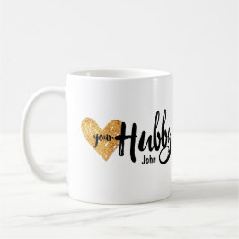 Älska min Wifey från din Hubbyhjärtamugg Kaffemugg