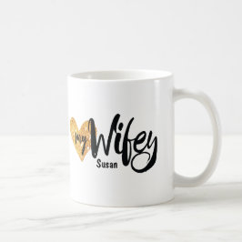 Älska min Wifey från din Hubbyhjärtamugg Kaffemugg