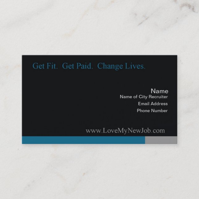 Älska mitt nya jobbaffärs-kort visitkort (Framsida)