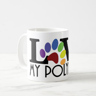 ÄLSKA mitt Polydactyl Kaffemugg