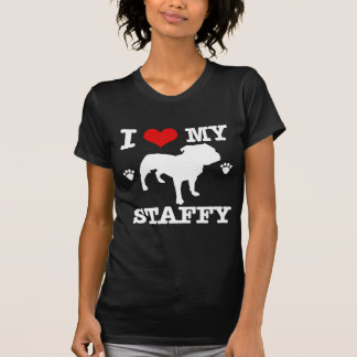 Älska mitt staffy tee shirt