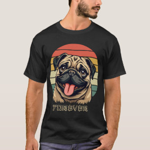 Älska Mops För Evigt � Sött Mops Älskar Design T Shirt